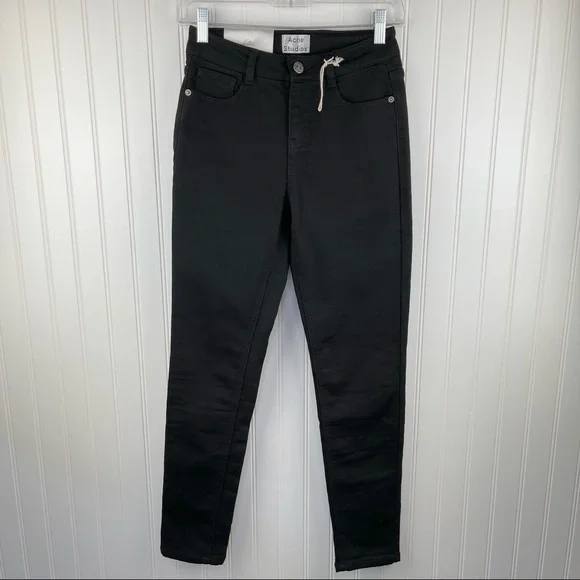 Acne Studios New Skin 5 Used Black Jeans Size 28 / 32 - Picture 2 of 12